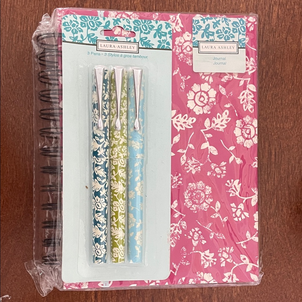 Laura Ashley Pink and Blue Floral Journal Set